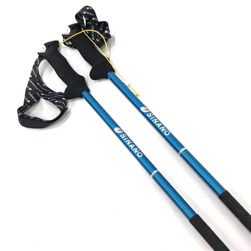 シナノ トレランポール 13.6 NEO ブルー アルミ製 折りたたみトレッキングポール